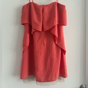 BCBG peach mini dress